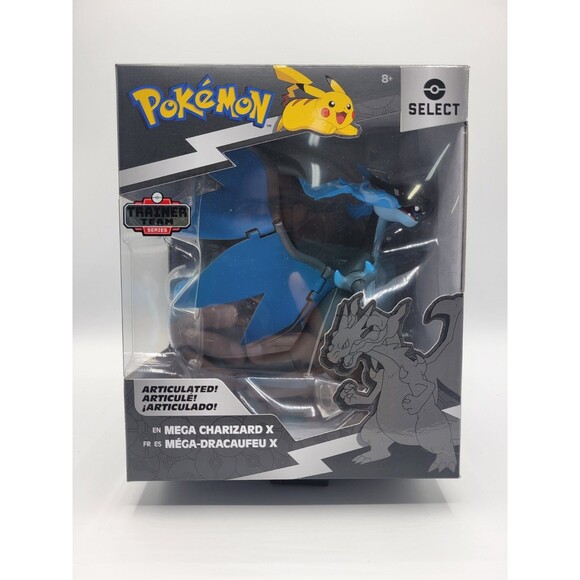 Pokemon Select Trainer Team MEGA CHARIZARD X Series 9 Figure TARGET Jazwares NIB - Picture 1 of 11